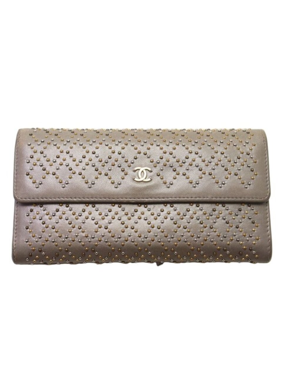 Chanel CC Logo Lambskin Wallet
